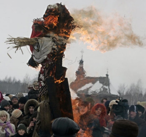 Image - Spring rituals: the burning of a Morena effigy.